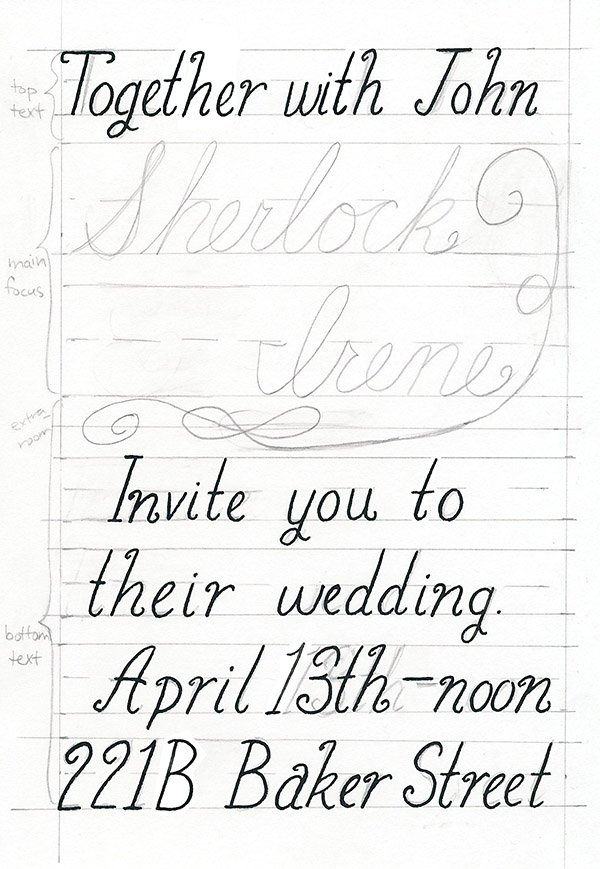 add asymmetrical flourish